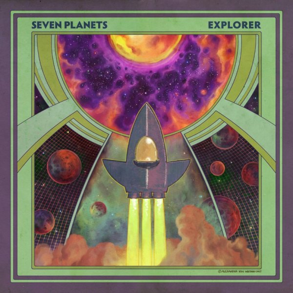 SEVEN PLANETS - Explorer (green multicolour marbled) LP *MAILORDER EDITION*