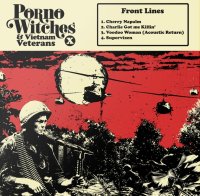 DEVILS WITCHES - Porno Witches & Vietnam Veterans (Bone & Tongue - white/red pinwheel) LP