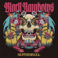 BLACK RAINBOWS - Superskull (pink/black/blue striped -...