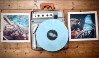 FUZZY GRASS - The Revenge Of The Blue Nut (white/blue marbled) LP