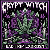 CRYPT WITCH - Bad Trip Exorcism (transparent skunk green/hot pink psych splatter) LP
