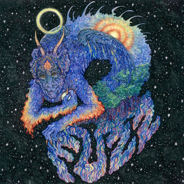 FUZZ - Fuzz (clear blue/black swirl) LP