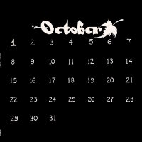 OCTOBER - October (white/black colour-in-colour) LP +...