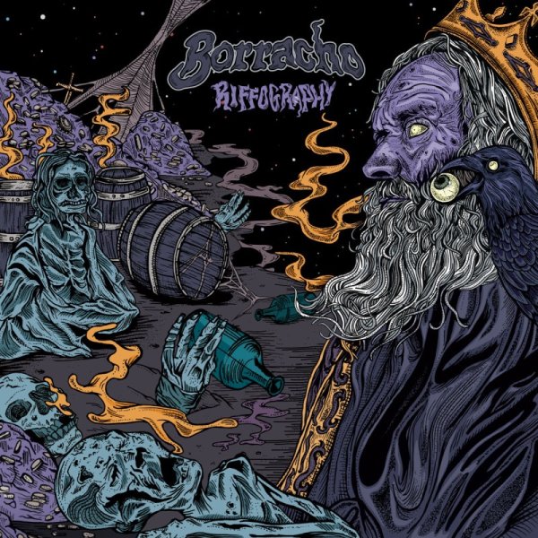 BORRACHO - Riffography (purple/white/blue marbled) 2LP *MAILORDER EDITION*